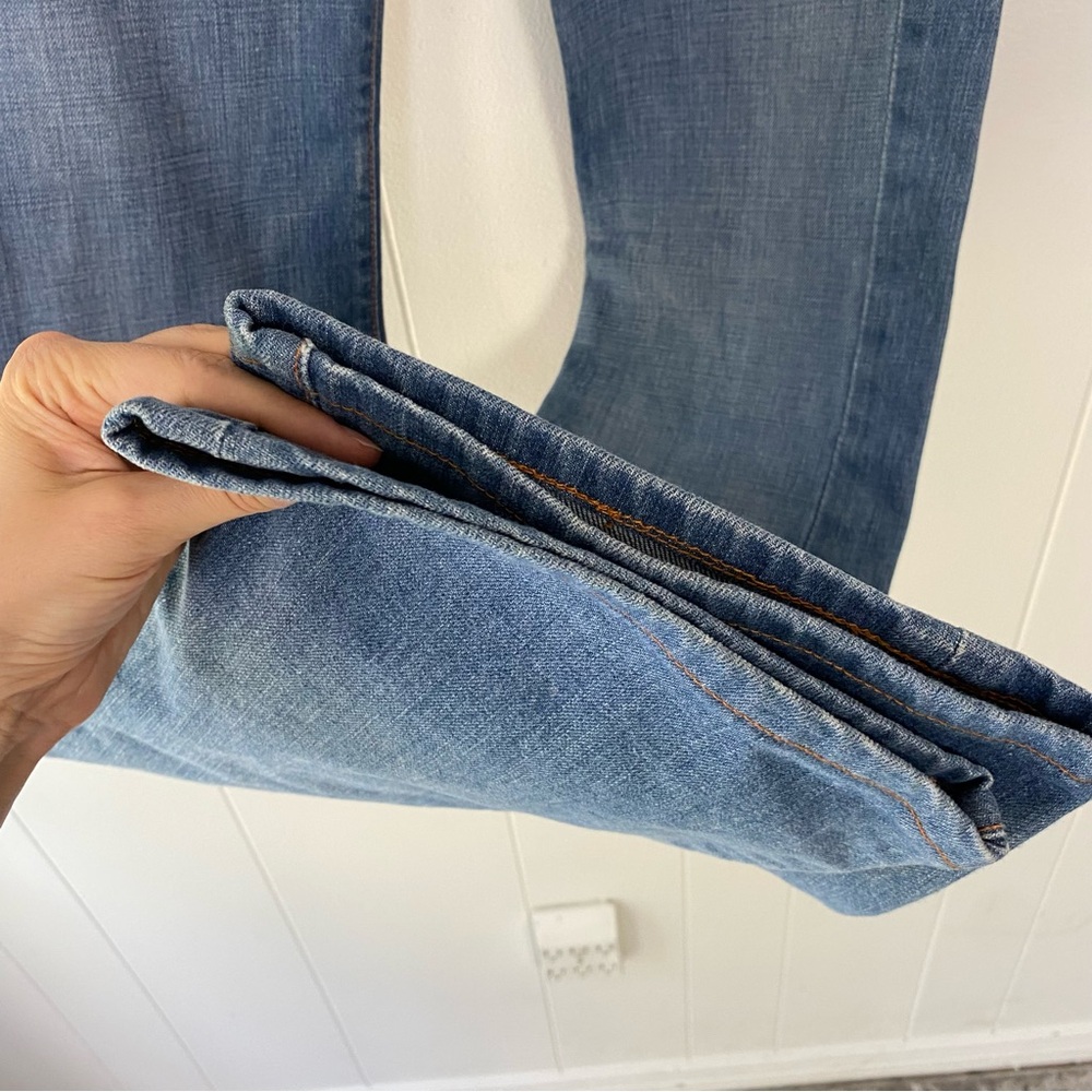 7 For All Mankind By Jerome Dahan Jeans Bootcut Low Rise Pocket Detail Sz 28 - Picture 4 of 13
